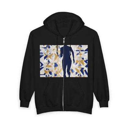 boostlete-recovery-progress-scene-marathoner-matte-geometric-0448 — Unisex Heavy Blend Full-Zip Hooded Sweatshirt