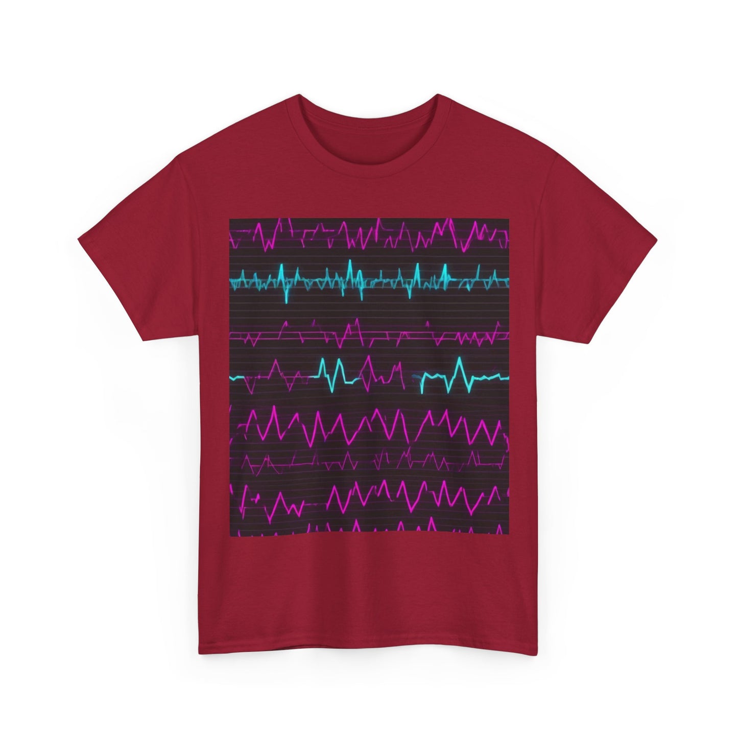 boostlete-boost-mode-pattern-ekg-modern-0111 — Unisex Heavy Cotton Tee (Gildan 5000)