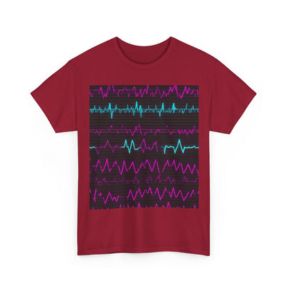 boostlete-boost-mode-pattern-ekg-modern-0111 — Unisex Heavy Cotton Tee (Gildan 5000)