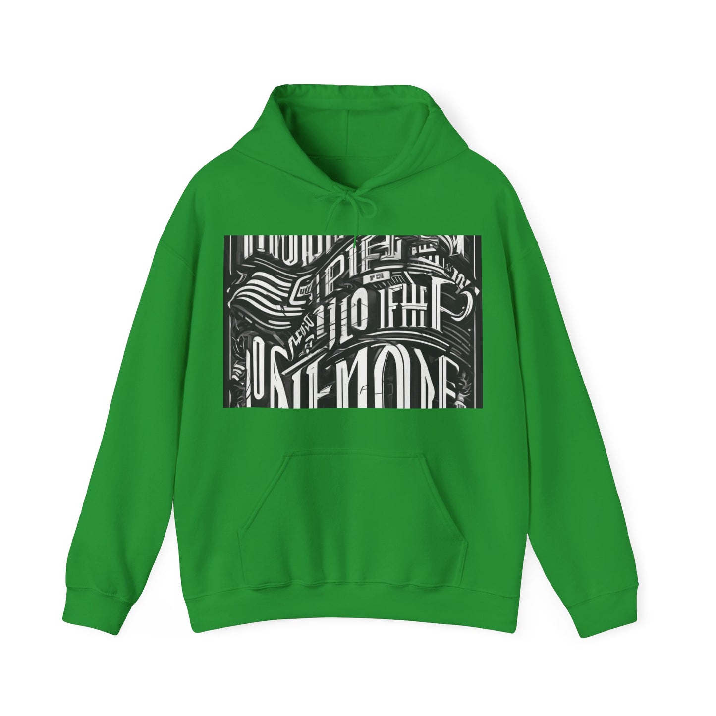 boostlete-mile-by-mile-type-one-more-split-line-art-0001 — Unisex Heavy Blend Hooded Sweatshirt (Gildan)