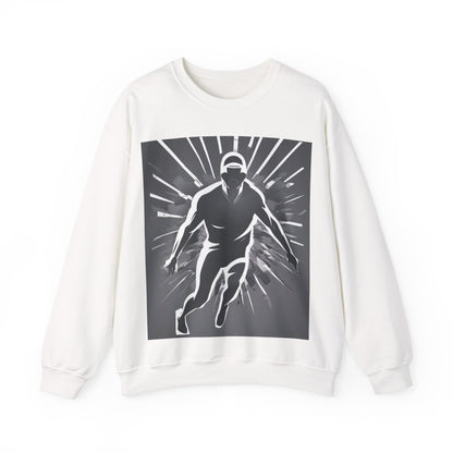 boostlete-iron-intent-scene-sprinter-soft-athletic-0108 — Unisex Heavy Blend Crewneck Sweatshirt (Gildan)