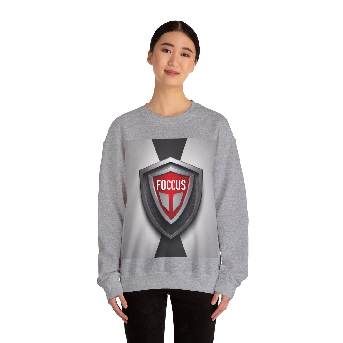 boostlete-mile-by-mile-icon-shield-soft-paper-0114 — Unisex Heavy Blend Crewneck Sweatshirt (Gildan)