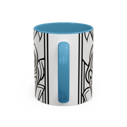 boostlete-boost-mode-icon-crown-offset-line-art-0190 — Accent Mug 11oz/15oz