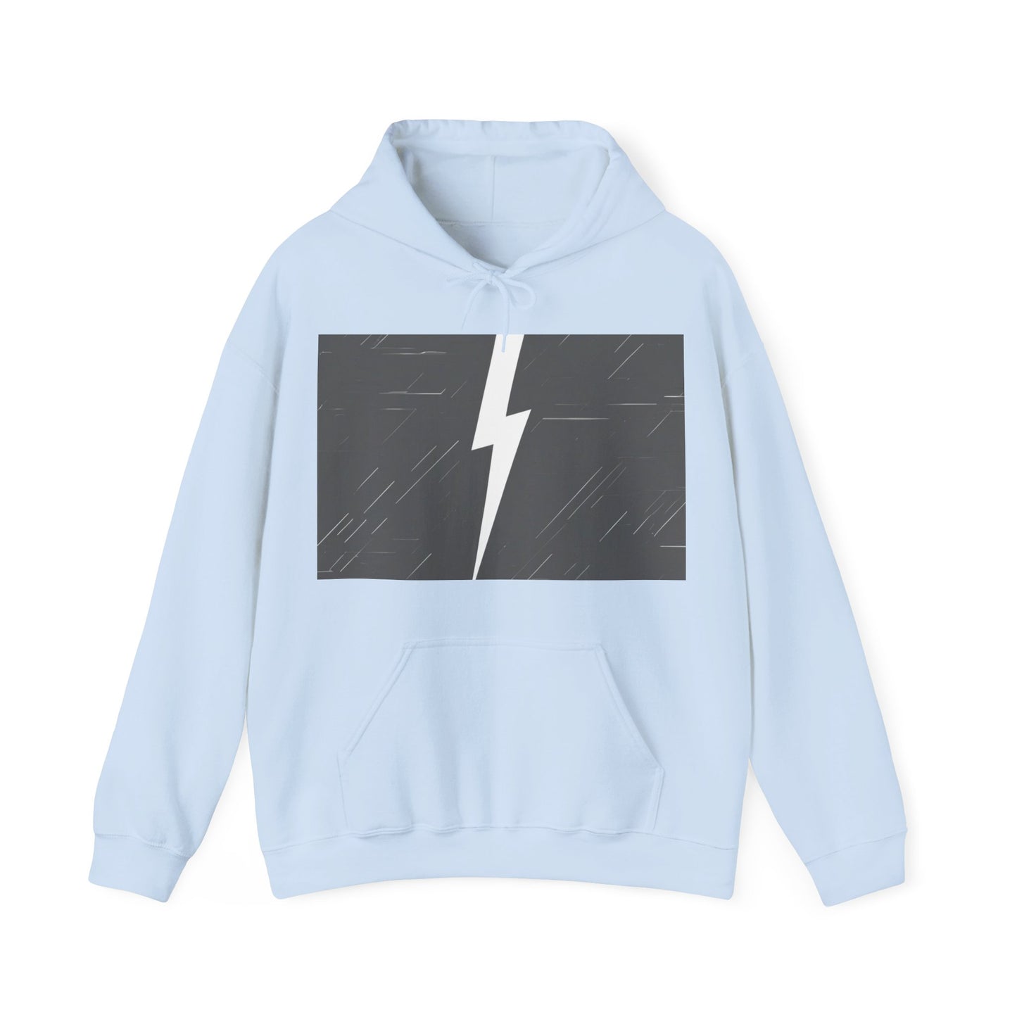 boostlete-am-crew-icon-lightning-glitch-vector-0590 — Unisex Heavy Blend Hoodie (G18500)