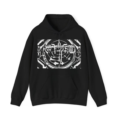 boostlete-am-crew-type-consistency-is-the-flex-centered-industrial-0137 — Unisex Heavy Blend Hooded Sweatshirt (Gildan)