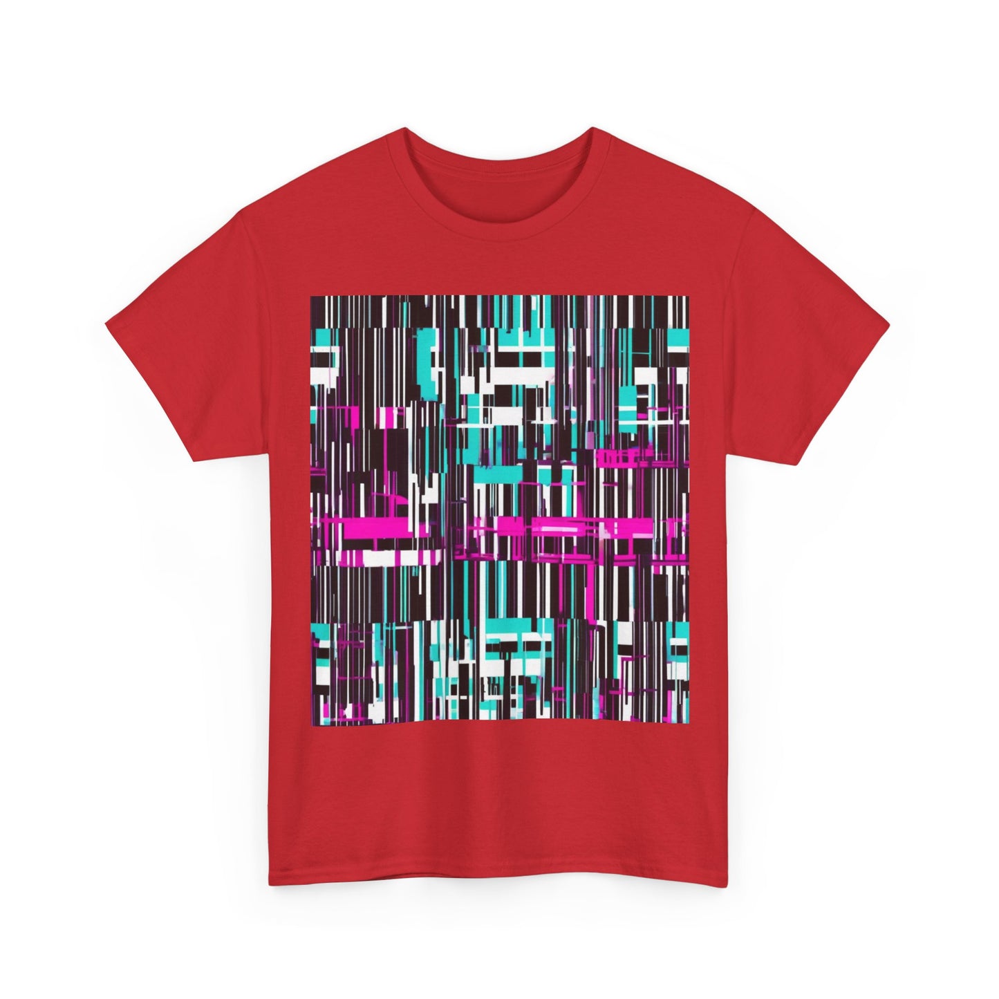 boostlete-am-crew-pattern-barcode-bold-0023 — Unisex Heavy Cotton Tee (Gildan 5000)