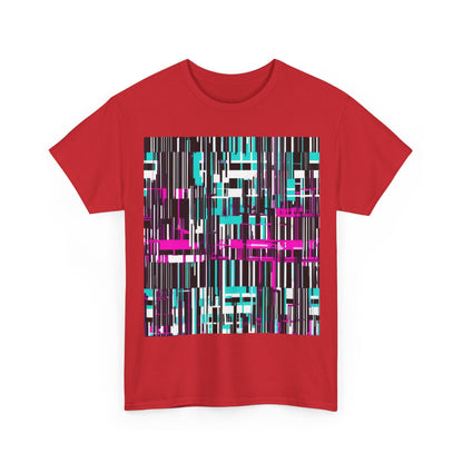 boostlete-am-crew-pattern-barcode-bold-0023 — Unisex Heavy Cotton Tee (Gildan 5000)