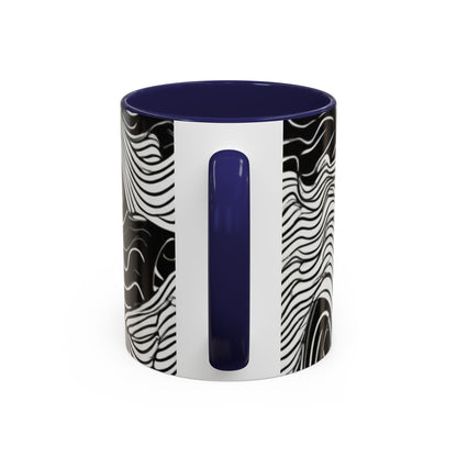 boostlete-field-day-pattern-topographic-line-art-0239 — Accent Mug 11oz/15oz