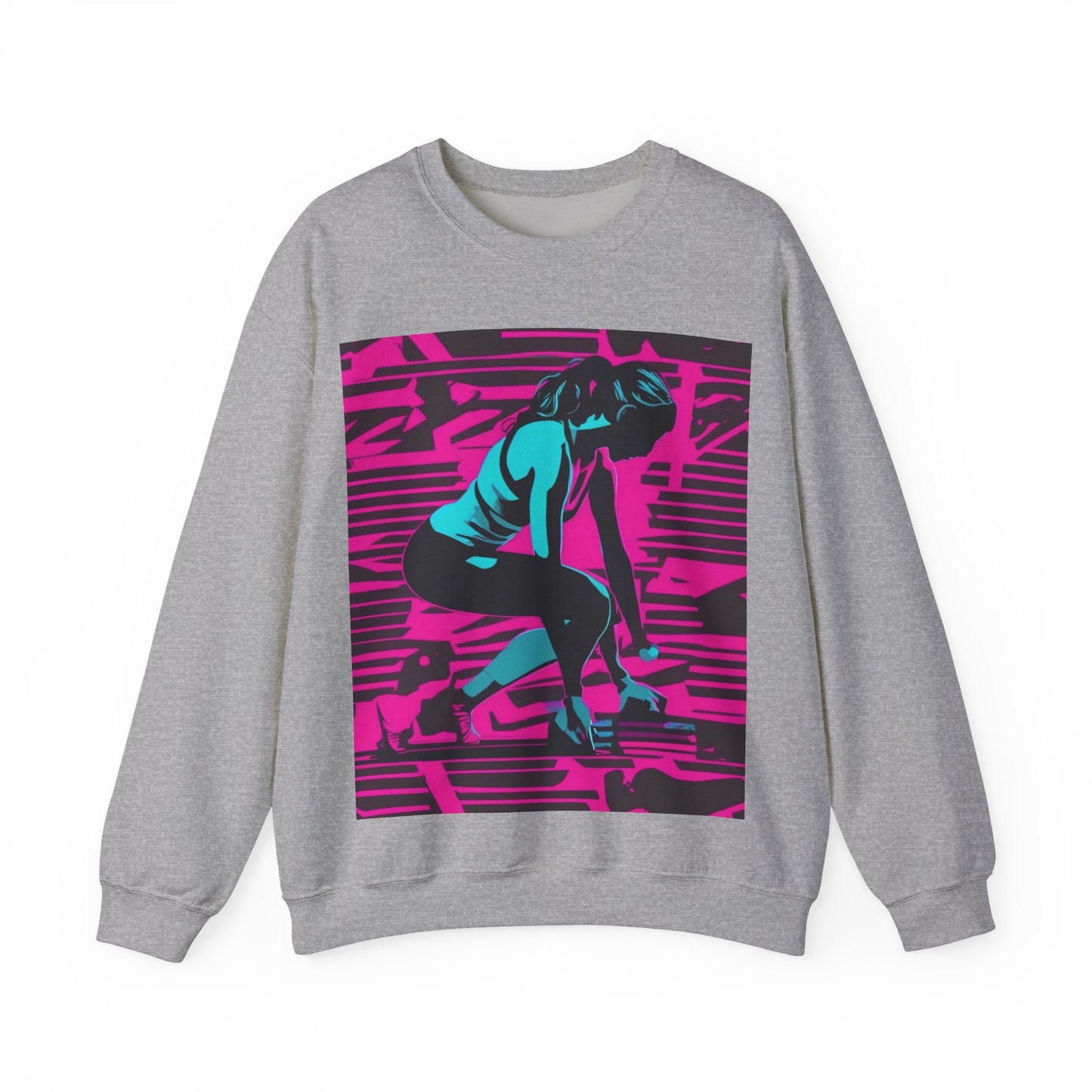 boostlete-headspace-scene-push-up-matte-modern-0260 — Unisex Heavy Blend Crewneck Sweatshirt (Gildan)