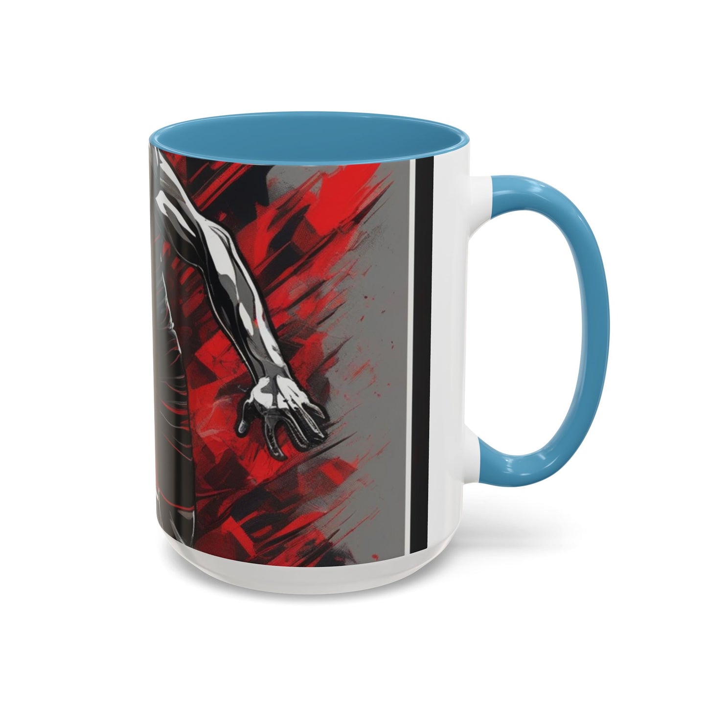 boostlete-field-day-scene-sprinter-glitch-badge-0284 — Accent Mug 11oz/15oz