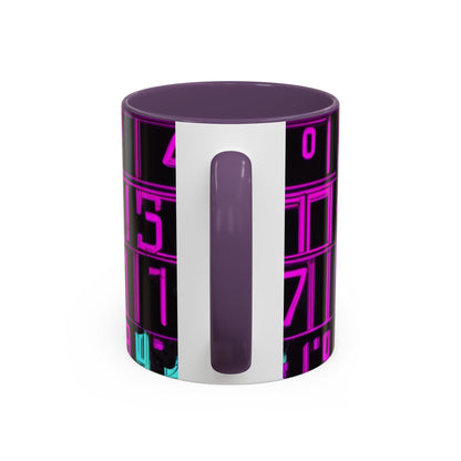 boostlete-iron-intent-pattern-plate-number-retro-0227 — Accent Mug 11oz/15oz