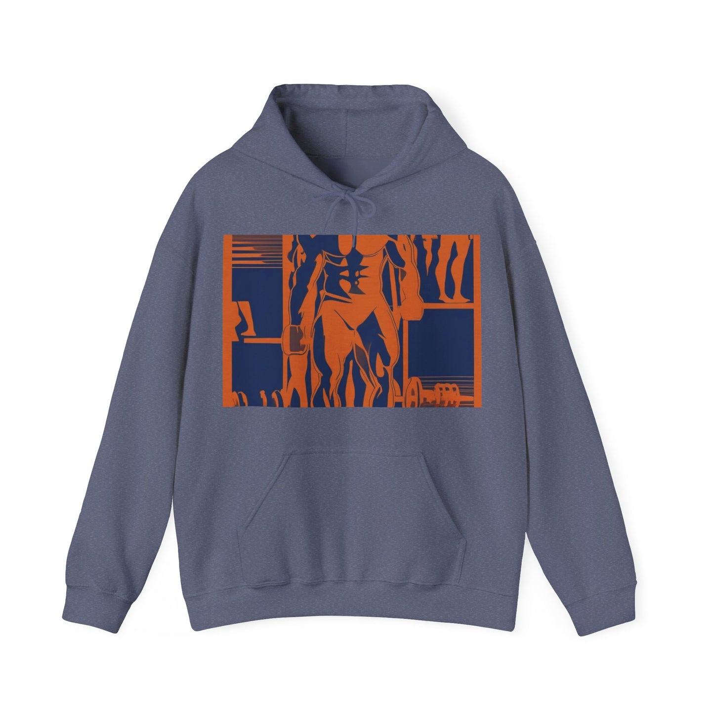 boostlete-rise-grind-scene-deadlift-3d-paper-0812 — Unisex Heavy Blend Hoodie (G18500)