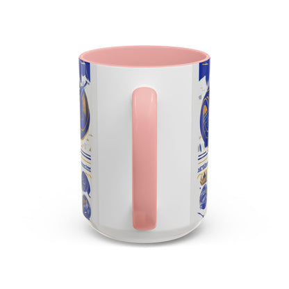 boostlete-am-crew-type-own-the-morning-outline-over-solid-vector-0429 — Accent Mug 11/15oz