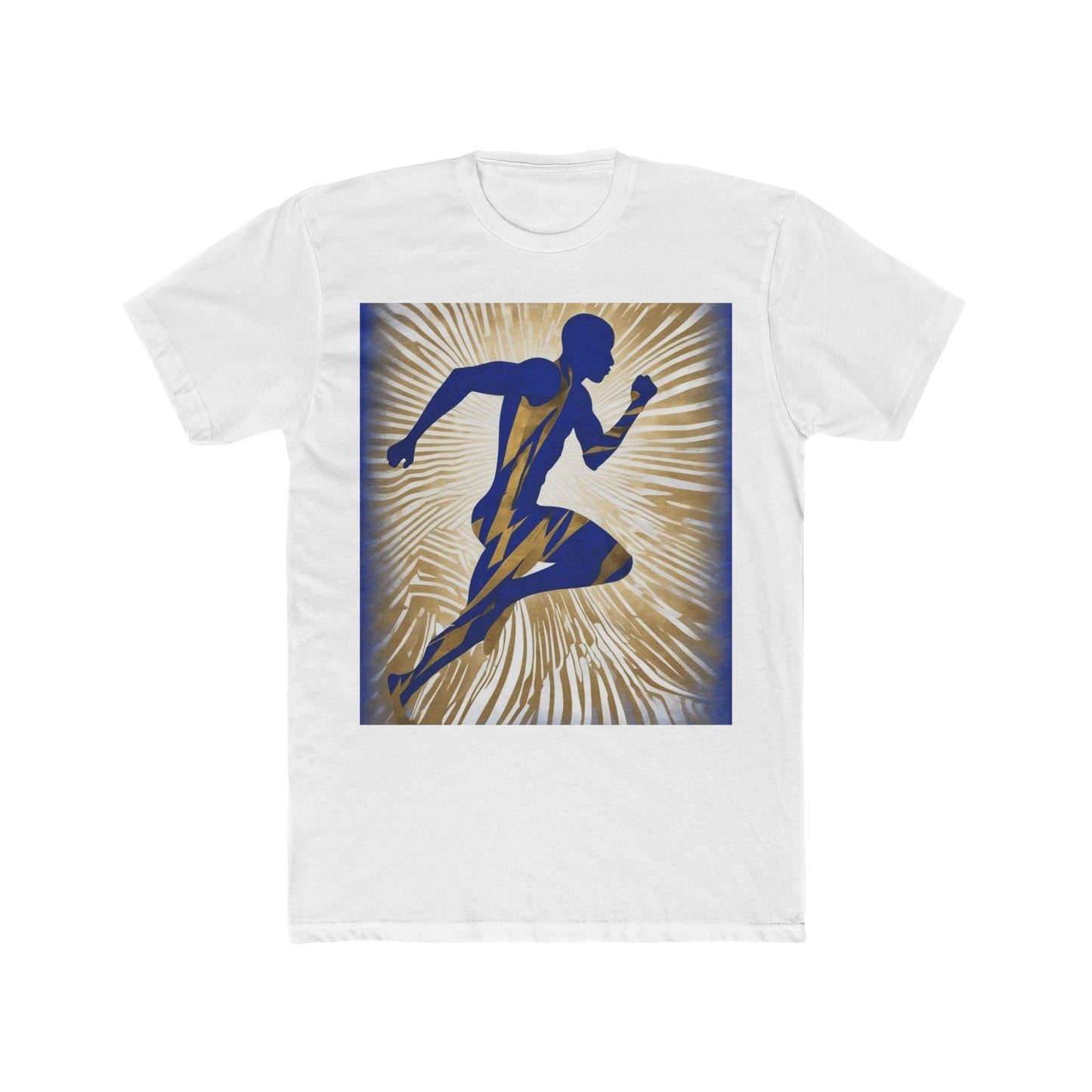 boostlete-field-day-scene-sprinter-motion-paper-0496 — Unisex Cotton Crew Tee (NL 3600)