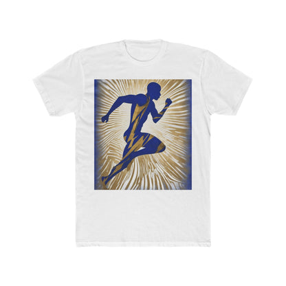 boostlete-field-day-scene-sprinter-motion-paper-0496 — Unisex Cotton Crew Tee (NL 3600)