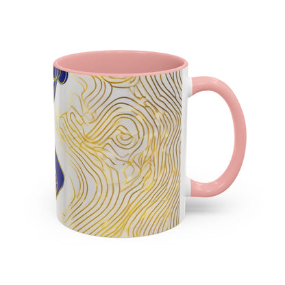 boostlete-iron-intent-scene-lunge-neon-line-art-0392 — Accent Mug 11/15oz