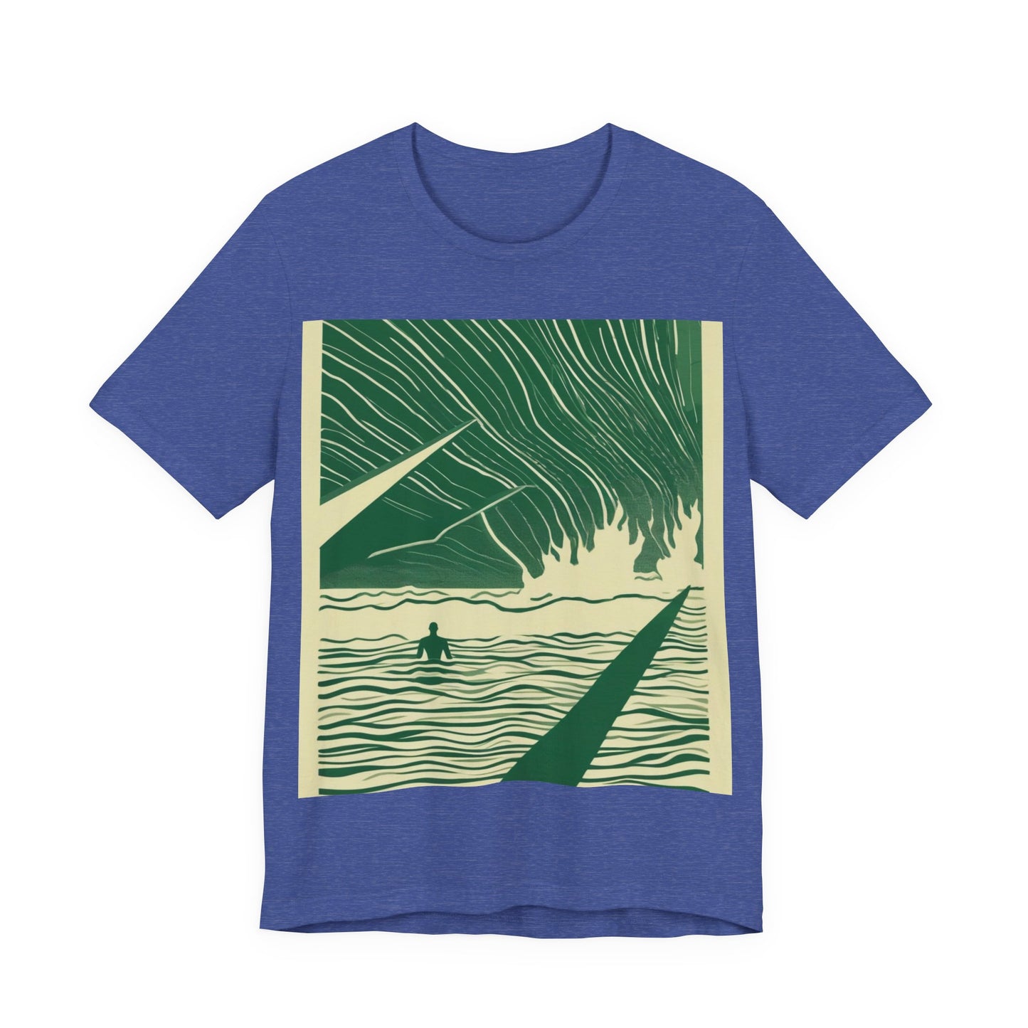 boostlete-mile-by-mile-icon-swimmer-motion-isometric-0078 — Unisex Jersey Short Sleeve (B+C 3001)