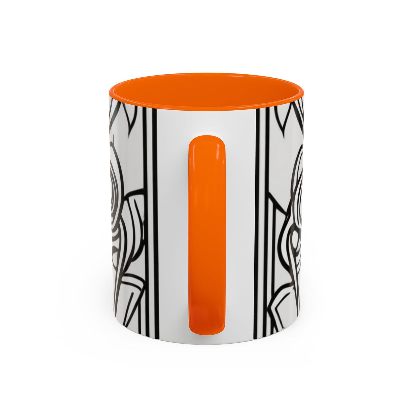 boostlete-boost-mode-icon-crown-offset-line-art-0190 — Accent Mug 11oz/15oz