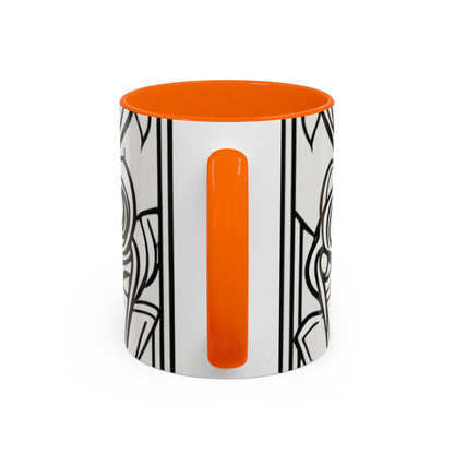 boostlete-boost-mode-icon-crown-offset-line-art-0190 — Accent Mug 11oz/15oz
