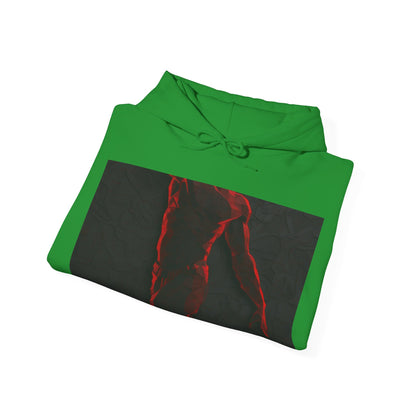 boostlete-rise-grind-scene-yogi-3d-isometric-0204 — Unisex Heavy Blend Hooded Sweatshirt (Gildan)