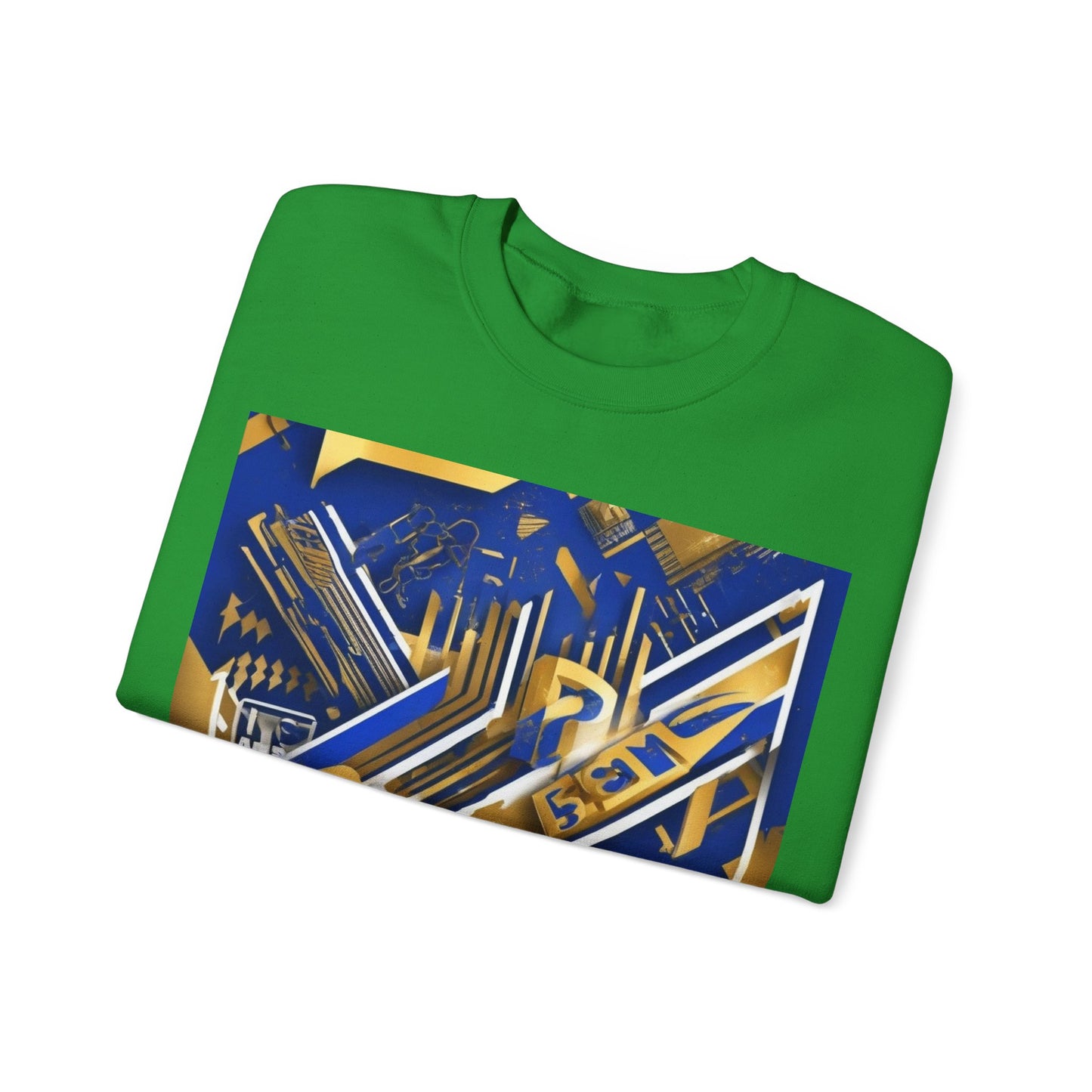 boostlete-am-crew-type-progress-beats-perfect-diagonal-modern-0209 — Unisex Heavy Blend Crewneck Sweatshirt (Gildan)