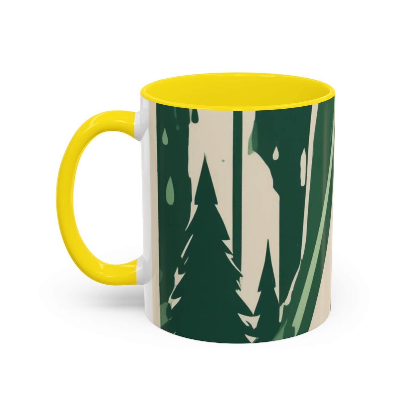 boostlete-quiet-power-icon-water-glitch-retro-0186 — Accent Mug 11oz/15oz