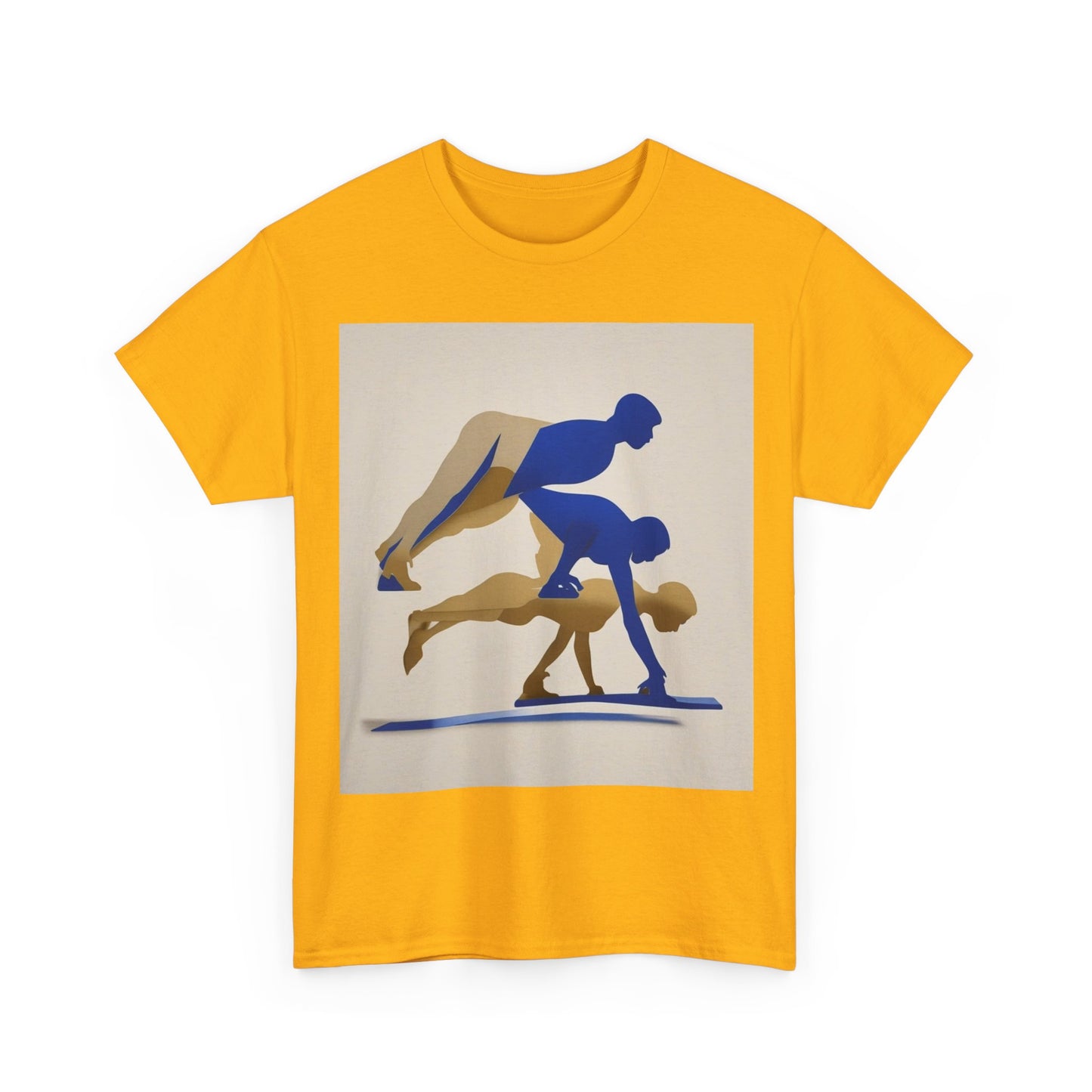 boostlete-mile-by-mile-scene-push-up-duotone-paper-0040 — Unisex Heavy Cotton Tee (Gildan 5000)