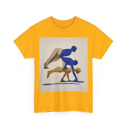 boostlete-mile-by-mile-scene-push-up-duotone-paper-0040 — Unisex Heavy Cotton Tee (Gildan 5000)