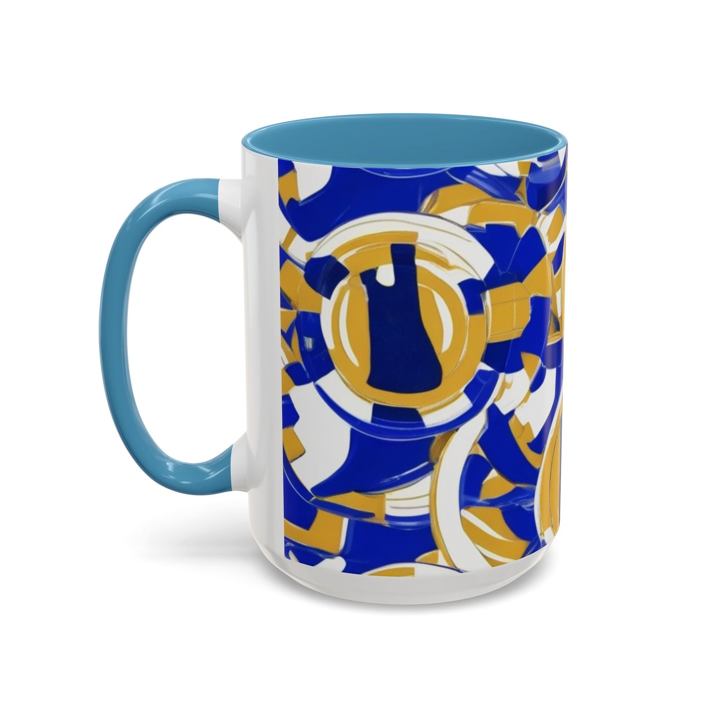 boostlete-field-day-icon-barbell-grainy-line-art-0906 — Accent Mug 11/15oz