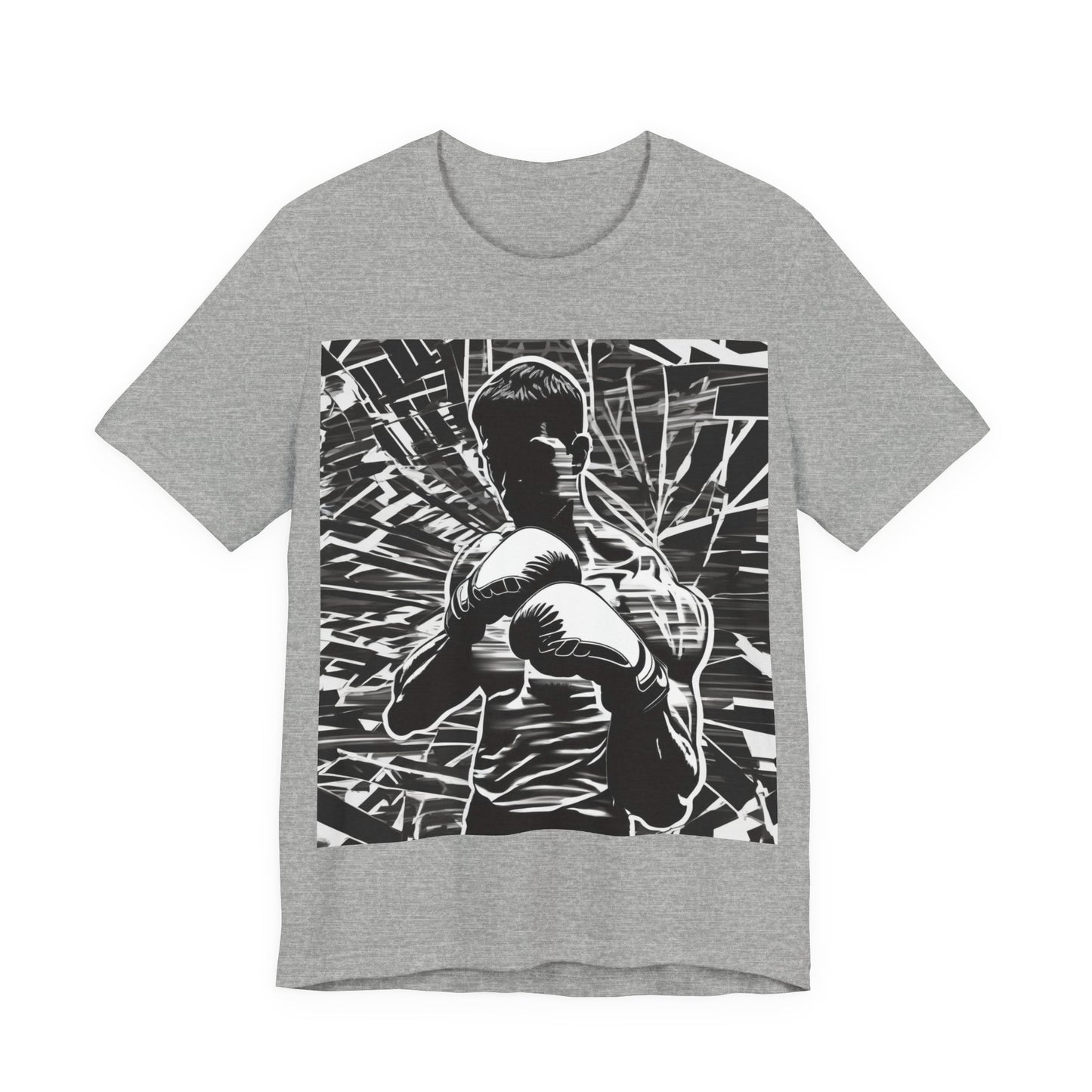 boostlete-boost-mode-scene-boxer-glitch-paper-0084 — Unisex Jersey Short Sleeve (B+C 3001)