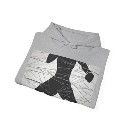 boostlete-mile-by-mile-scene-boxer-motion-geometric-0028 — Unisex Heavy Blend Hooded Sweatshirt (Gildan)