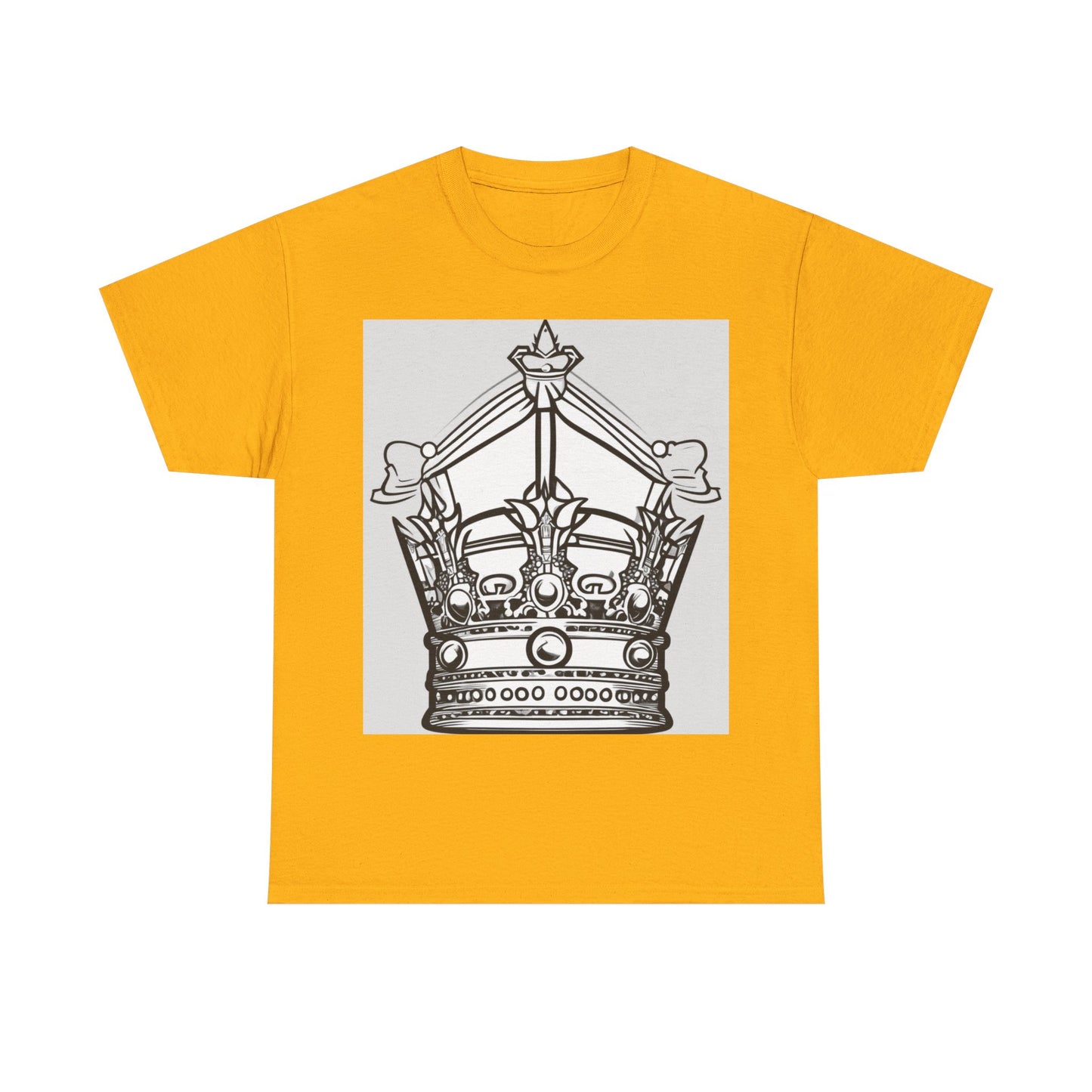 boostlete-quiet-power-icon-crown-outline-badge-0130 — Unisex Heavy Cotton Tee (Gildan 5000)