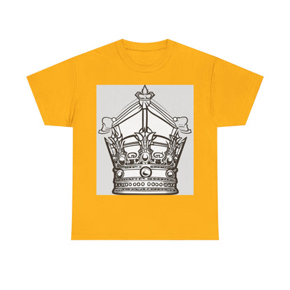 boostlete-quiet-power-icon-crown-outline-badge-0130 — Unisex Heavy Cotton Tee (Gildan 5000)