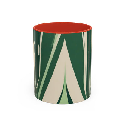 boostlete-quiet-power-icon-water-glitch-retro-0186 — Accent Mug 11oz/15oz