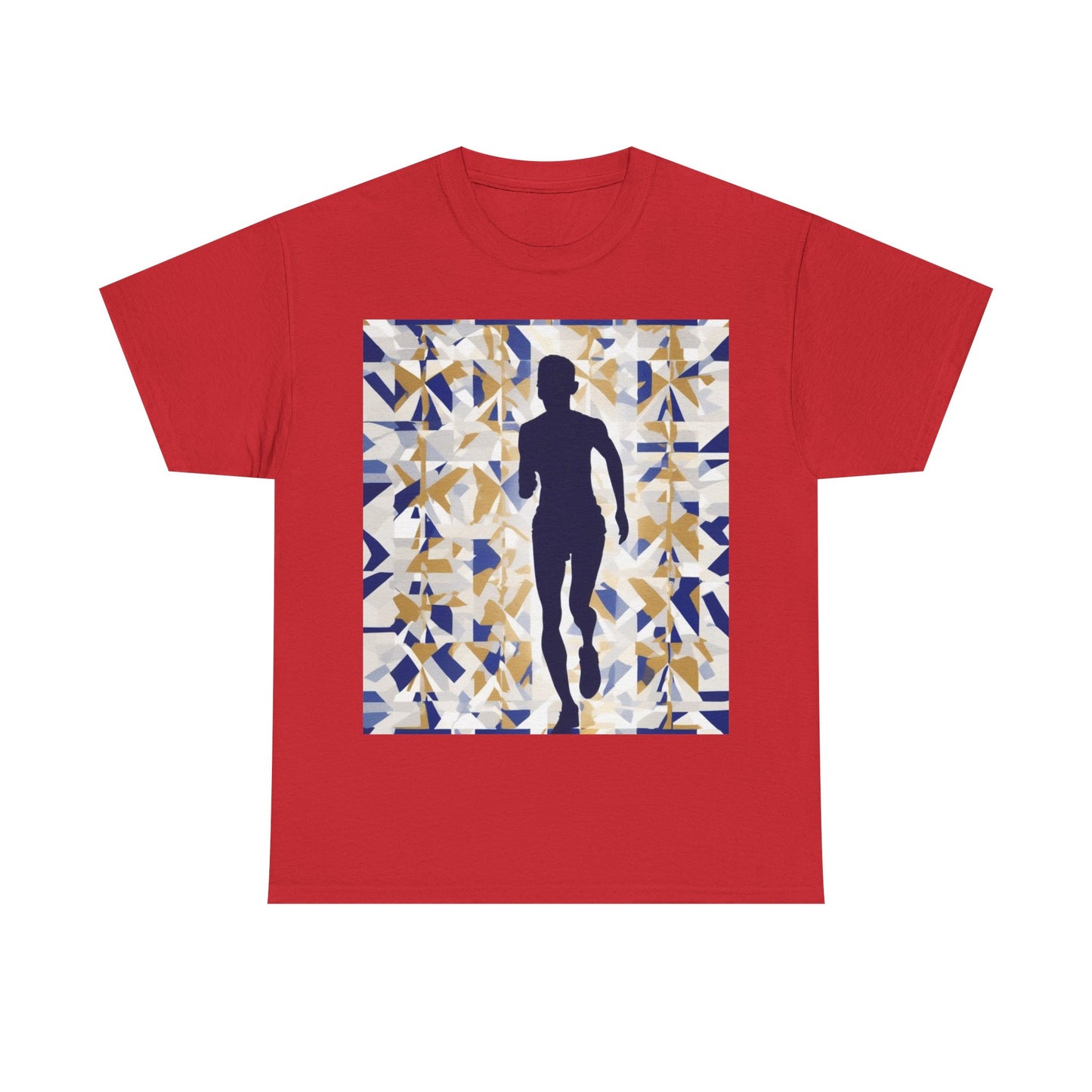 boostlete-recovery-progress-scene-marathoner-matte-geometric-0448 — Unisex Heavy Cotton Tee (Gildan 5000)