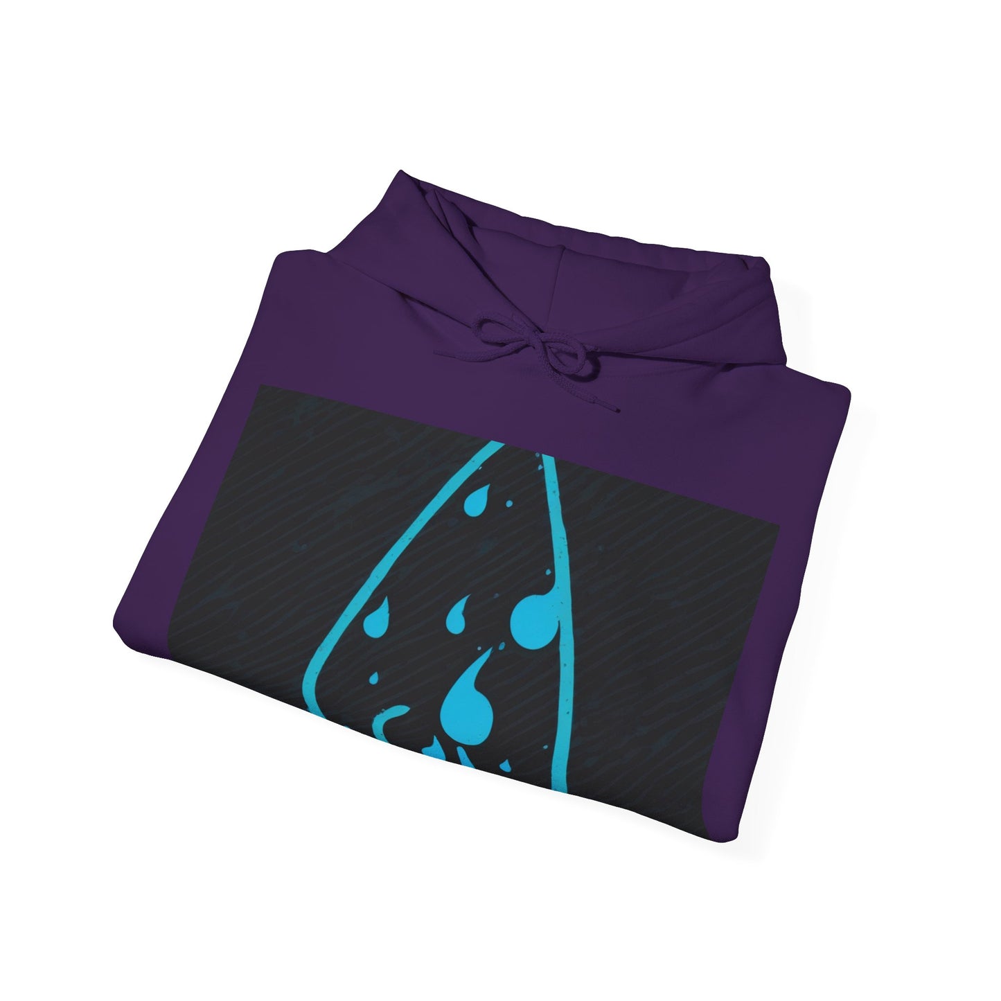 boostlete-iron-intent-icon-water-grainy-vector-0762 — Unisex Heavy Blend Hoodie (G18500)