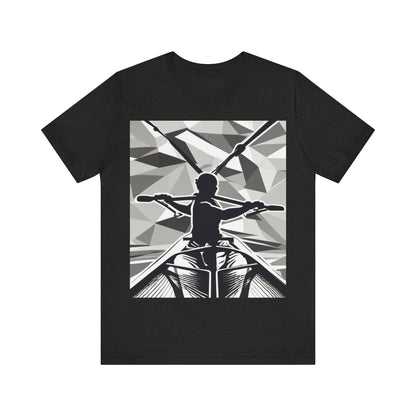 boostlete-am-crew-scene-rower-outline-geometric-0060 — Unisex Jersey Short Sleeve (B+C 3001)