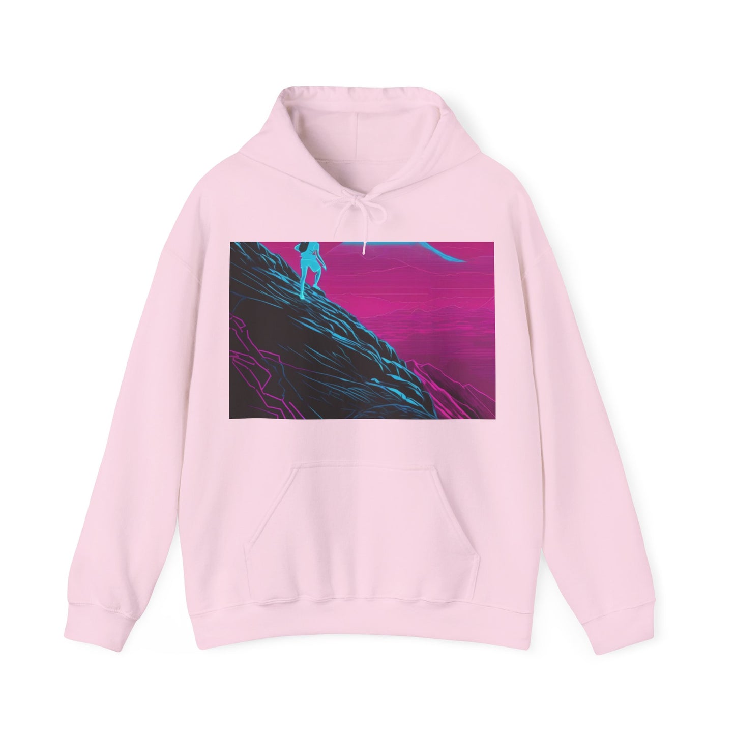 boostlete-boost-mode-scene-trail-neon-blueprint-0832 — Unisex Heavy Blend Hoodie (G18500)