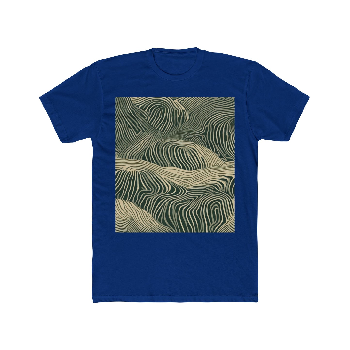 boostlete-rise-grind-pattern-topographic-modern-0403 — Unisex Cotton Crew Tee (NL 3600)