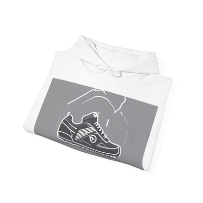 boostlete-boost-mode-icon-sneaker-offset-vector-0166 — Unisex Heavy Blend Hooded Sweatshirt (Gildan)