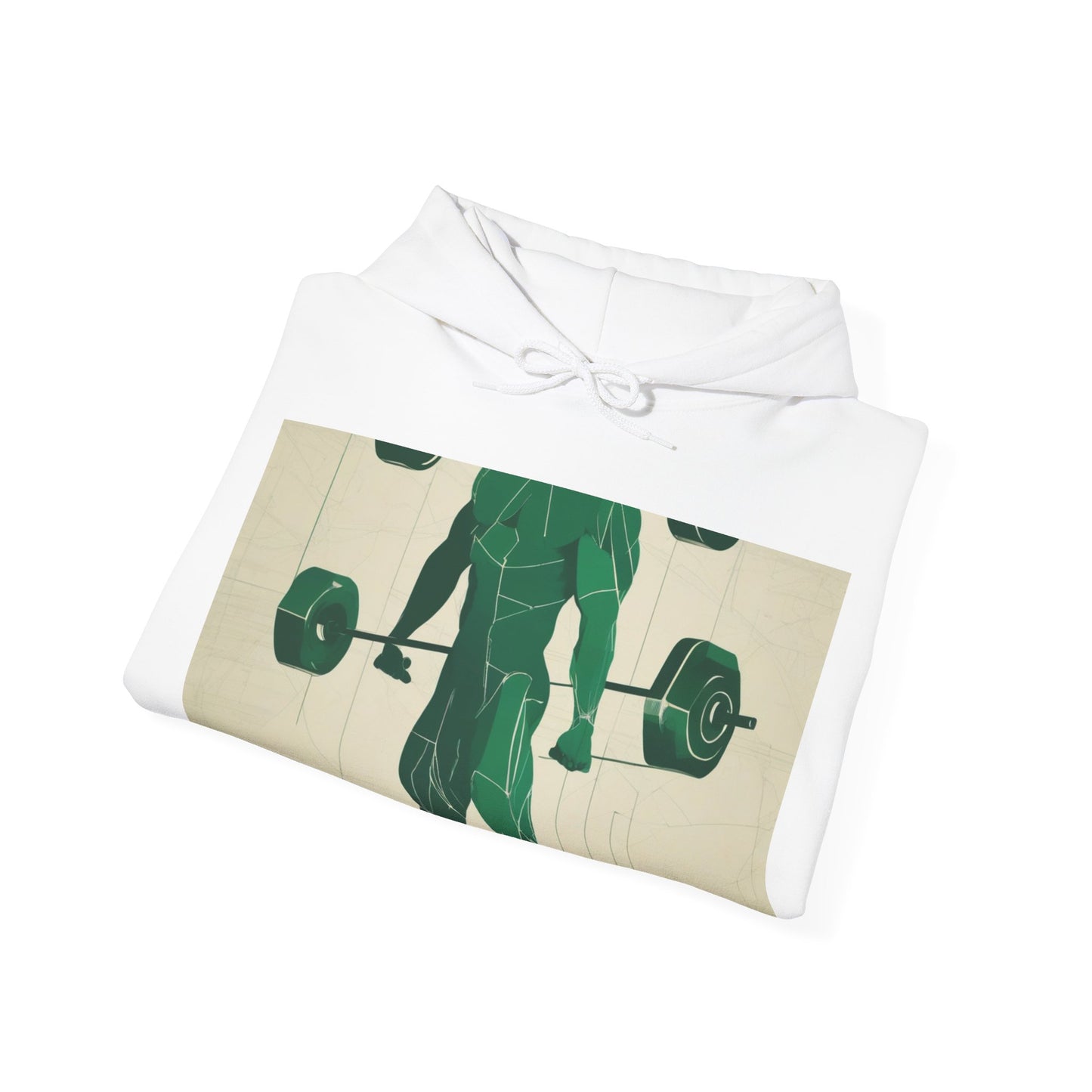 boostlete-boost-mode-scene-deadlift-glitch-blueprint-0044 — Unisex Heavy Blend Hooded Sweatshirt (Gildan)