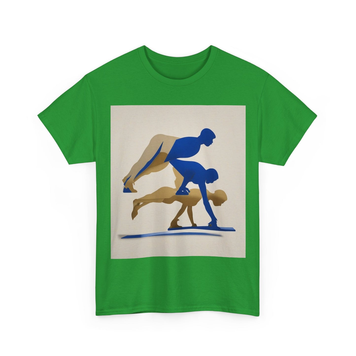 boostlete-mile-by-mile-scene-push-up-duotone-paper-0040 — Unisex Heavy Cotton Tee (Gildan 5000)