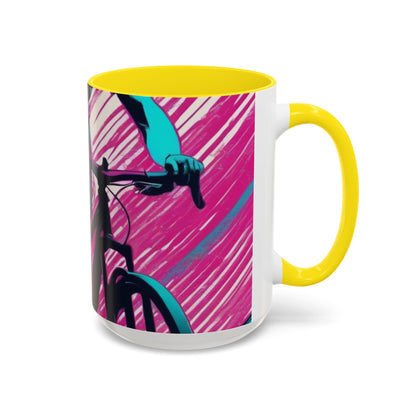 boostlete-field-day-scene-cyclist-glitch-engraved-0256 — Accent Mug 11oz/15oz