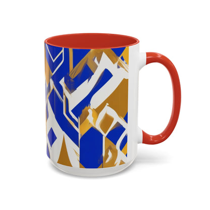 boostlete-field-day-icon-flame-glitch-geometric-0090 — Accent Mug 11oz/15oz