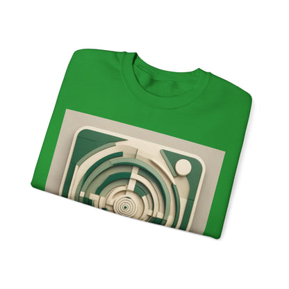 boostlete-mile-by-mile-icon-target-3d-modern-0306 — Unisex Heavy Blend Crewneck (G18000)