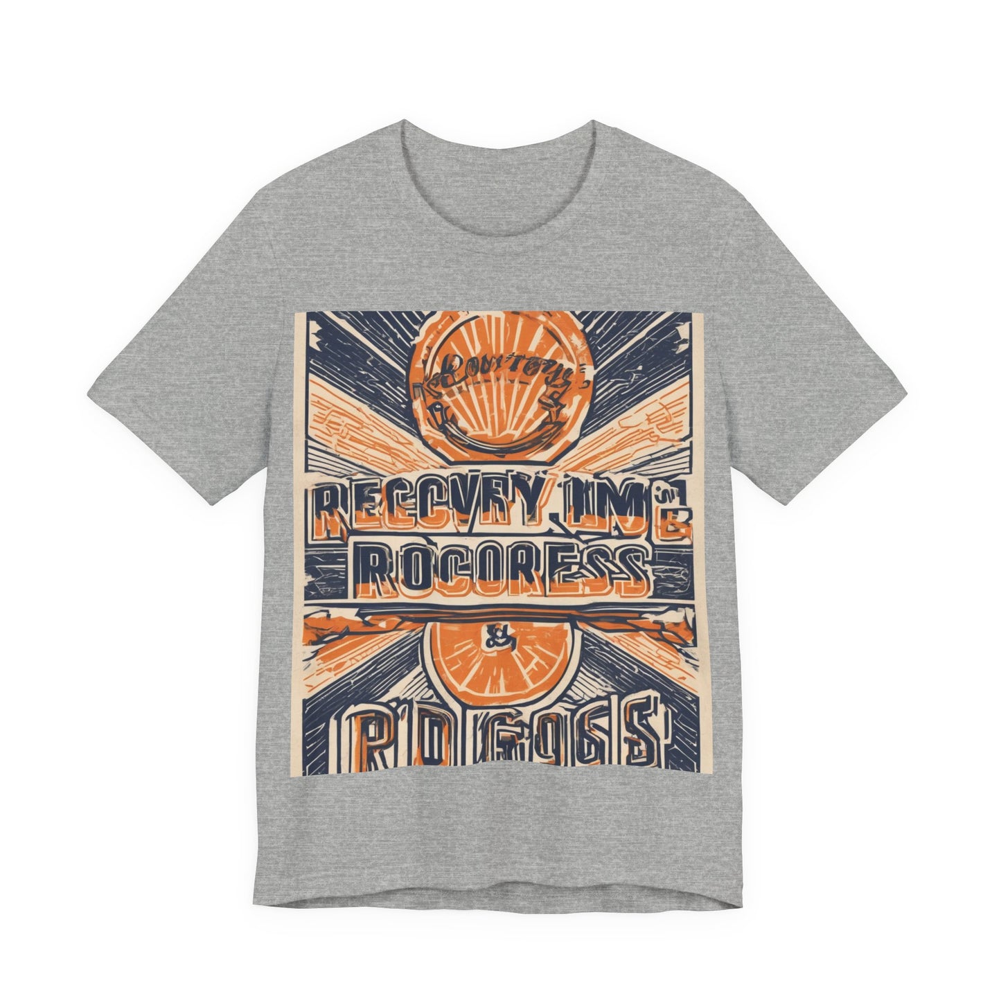 boostlete-boost-mode-type-recovery-progress-outline-over-solid-badge-0161 — Unisex Jersey Short Sleeve (B+C 3001)