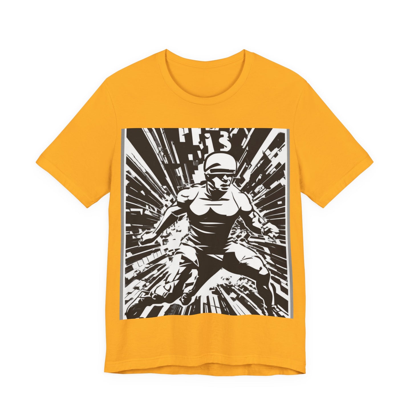 boostlete-field-day-scene-sprinter-halftone-bold-0148 — Unisex Jersey Short Sleeve (B+C 3001)