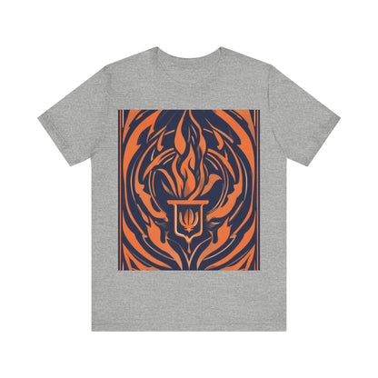 boostlete-quiet-power-icon-flame-duotone-athletic-0158 — Unisex Jersey Short Sleeve (B+C 3001)