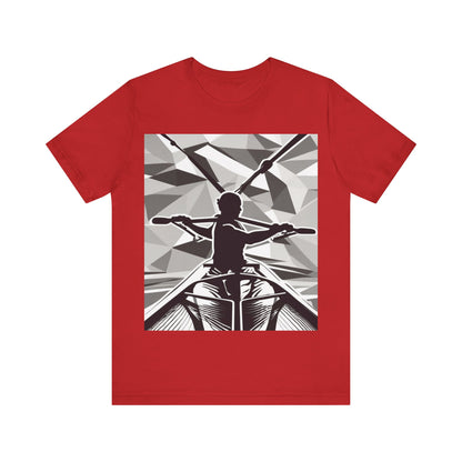 boostlete-am-crew-scene-rower-outline-geometric-0060 — Unisex Jersey Short Sleeve (B+C 3001)