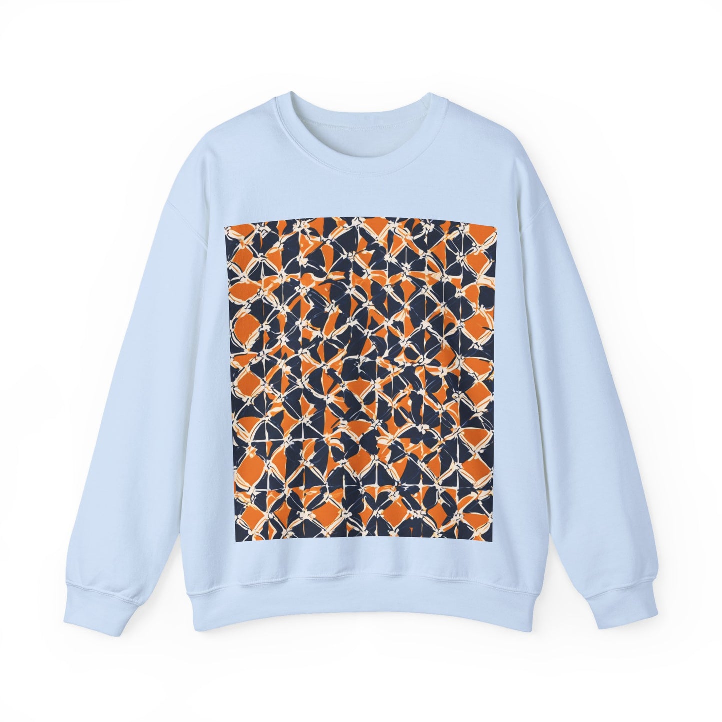 boostlete-headspace-pattern-plate-number-badge-0387 — Unisex Heavy Blend Crewneck (G18000)